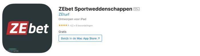 Zebet sport wedden app