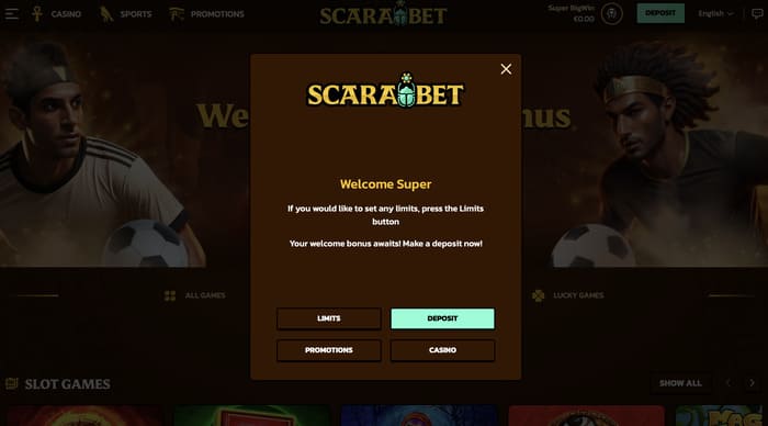 verantwoord spelen limieten bij Scarabet Casino