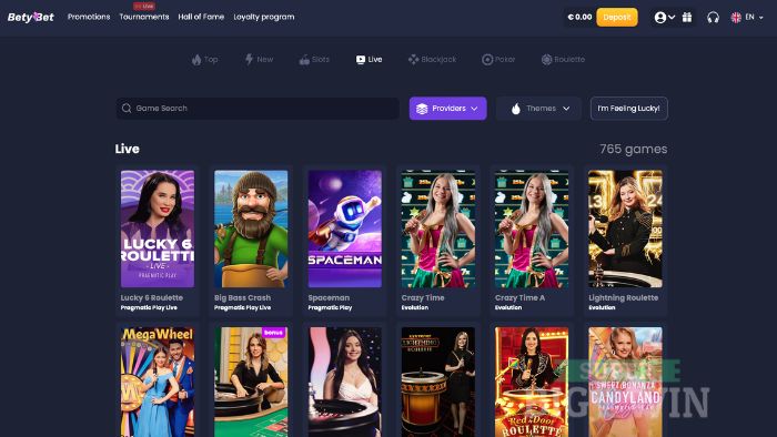 BetyBet Live casino 