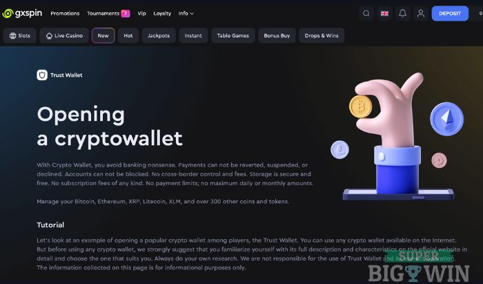 GXspin How to Crypto?