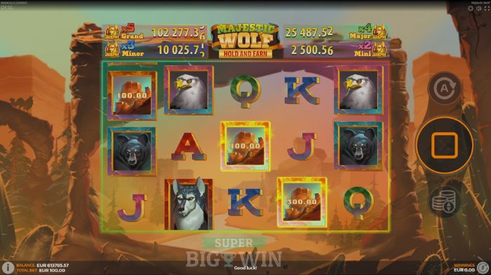 Majestic Wolf Online slot review