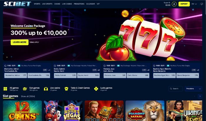 scibet casino homepage