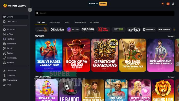 Online slots bij Instant Casino