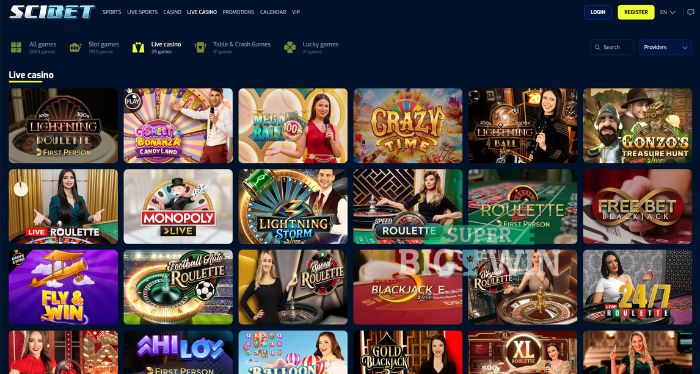 live casino van scibet casino