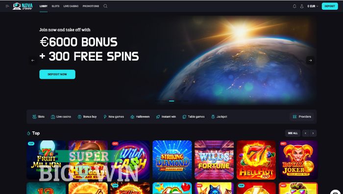 homepage novadreams casino