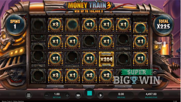 bonusronde in Money Train 3 gokkast